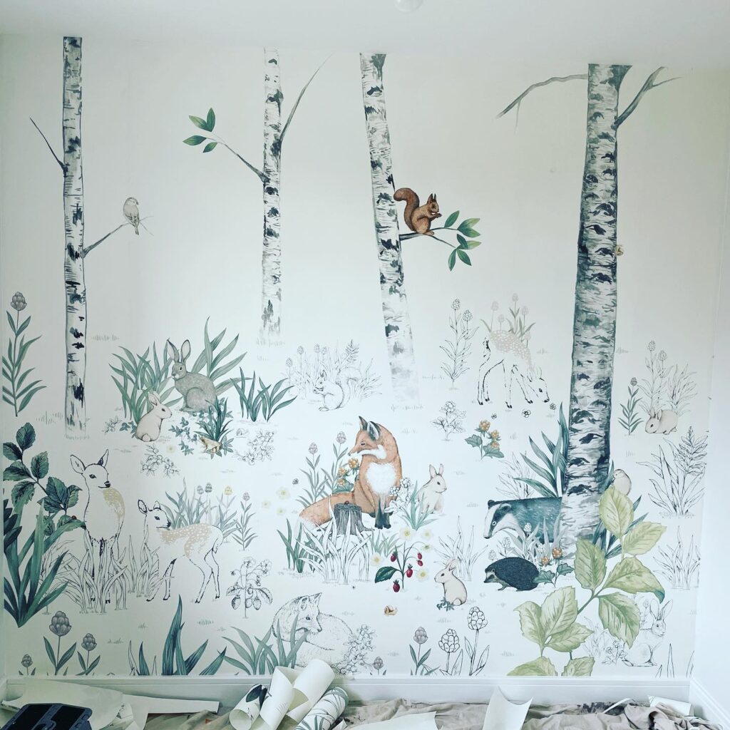 Wall Mural Feature – A.D.T Decorating project
